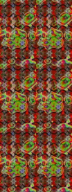 Çizim çiçek deseni duvar kağıdı, web sitesi arka planı, ambalaj kağıdı, davetiye, broşür, afiş veya web sitesi için kullanılabilir. El çizimi Raster çizimi. Karalama elementleri.