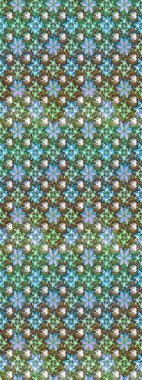 Çiçek tasarımı için inanılmaz bir kolaj cenneti tarzı. Çiçekli zambakların eskiz geçmişi. Parlak çiçekli kolaj çiçekleri yeşil.