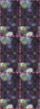 Gri renkli parlak çiçekli halı ile kusursuz desen..