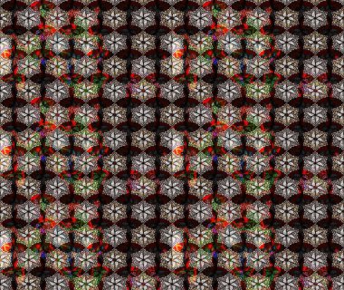 Güzel kumaş deseni. Renkli Bahar Teması eskiz kalıbı. Düz Çiçek Elementleri Tasarımı. Raster illüstrasyonu. Zentangle soyut çiçekleri. Çiçek tozu..