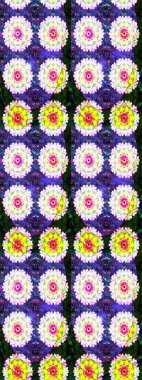 Raster illüstrasyonu. Güzel kumaş deseni. Bahar çiçekli güzel bir çiçek deseni..