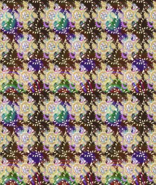 Tarafsız renklerde çiçekler. Çiçekli karalama şeklinde Raster çiçek deseni. Nazik, sevimli çiçek arkaplanı..