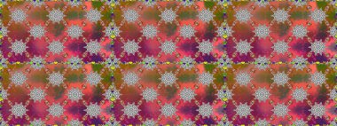 Çiçekler, suluboya ile sorunsuz çiçek desenli. Raster desen. Fantezi kumaş deseni.