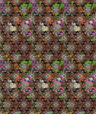 Of doodle elements. Hand drawn Raster illustration. Sketch flower pattern can be used for wallpaper, website background, wrapping paper, invitation, flyer, banner or website.