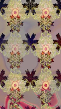 Ethnic Mandala ornament. Can be used for textile, greeting card, coloring book, phone case print. Indian floral paisley medallion pattern. Raster Henna tattoo style.