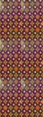 Çiçek tasarımı için inanılmaz bir kolaj cenneti tarzı. Parlak çiçekli kolaj çiçekleri kahverengi. Çiçekli zambaklar eskiz arka planı.