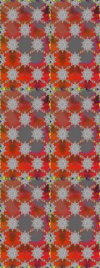 Çiçeksiz desenli arka plan. Gri ve kahverengi renkli çiçekler. Tişört baskısı için çiçek boyama rasteriName.