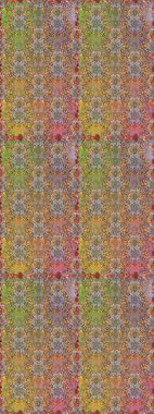 Raster illüstrasyonu. Kahverengi ve bej renkli çiçekler. Kusursuz çiçek deseni duvar kağıdı için kullanılabilir.