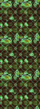 Sevimli çiçek raster deseni. Yeşil renkli çiçekler. Renkli Bahar Teması eskiz kalıbı. Düz Çiçek Elementleri Tasarımı.