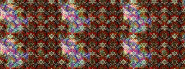 Kahverengi renkte kahverengi papatya deseni. Raster illüstrasyonu. Kahverengi renklerde.