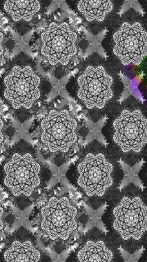 Çiçeksel fantezi tasarımı ve parlak bir arka plan çizimi. Renkli Bahar Teması eskiz kalıbı. Düz Çiçek Elementleri Tasarımı.