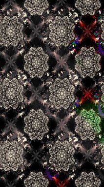 Çiçekli çizim şekli. Siyah renkli çiçekler. Renkli Bahar Teması eskiz kalıbı. Düz Çiçek Elementleri Tasarımı.