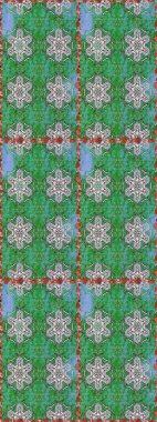 Raster illüstrasyonunda kusursuz çiçek deseni. Renkli Bahar Temalı Kusursuz Arkaplan. Süslü kumaş deseni. Düz Çiçek Elementleri Tasarımı.