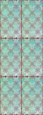 Moda baskısı, albüm, ambalaj kağıdı ve duvar kağıdı için zarif dekoratif süslemeler. Raster illüstrasyonu. Küçük çiçekli basit, dikişsiz desen. Tarafsız ve mavi renkte şirin çiçekler.