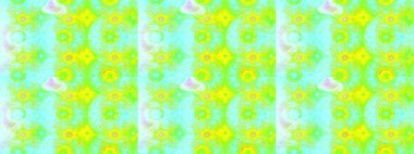 Raster illüstrasyonu. Çiçek ve yapraklı karalama şeklinde Raster çiçek deseni. Yumuşak, yeşil renkte bahar çiçekleri.