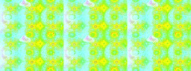 Raster illüstrasyonu. Çiçek ve yapraklı karalama şeklinde Raster çiçek deseni. Yumuşak, yeşil renkte bahar çiçekleri.