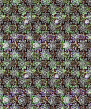 Sınır Kızılderili çiçekli paisley patten. Raster Henna tarzı. Etnik Mandala havlusu. Tebrik kartı geçmişi, boyama kitabı, arkaplan ve tekstil için kullanılabilir. Taslak süsleme izi.