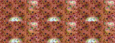 Şirin, zarif çiçekler Raster illüstrasyonu. Davetiye ve kartpostal tasarımı için dekoratif çiçek unsurları. Poster ya da kapak için arka plan. Tekstil için figür. Yapraklı kusursuz desen.