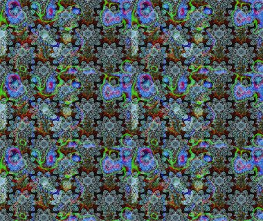 Sketch pattern with fantasy flowers, natural wallpaper, floral decoration curl illustration. Home decor. Paisley print hand drawn elements.