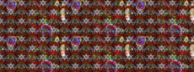 Şekil verilmiş çiçeklerle eskiz deseni. Süslü zentangle çizim dokusu, soyut çiçeklerle süslenmiş. Çiçek deseni duvar kağıdı, şablon dolguları ve web sayfası arkaplanı için kullanılabilir.