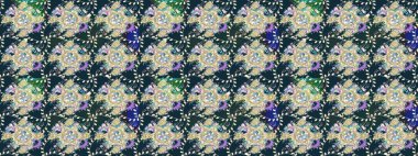 Raster Moda kumaş deseni. Çizgi çizimi kalıbı. Şirin çiçekler..