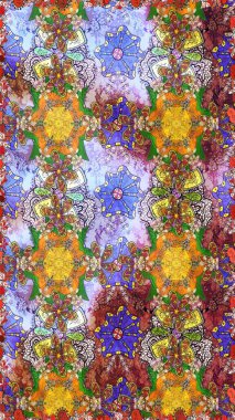 Çiçeğin suluboya çizimlerinin mükemmel deseni. Dekorasyon ve tasarım için güzel bir desen. Moda baskısı. Suluboya desenli çiçek deseni. Ayarlanmış.