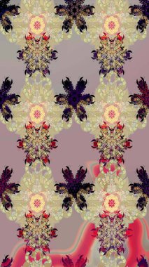 Tebrik kartı geçmişi, boyama kitabı, arkaplan ve tekstil için kullanılabilir. Sınır Kızılderili çiçekli paisley patten. Etnik Mandala havlusu. Taslak süsleme izi. Raster Henna tarzı.