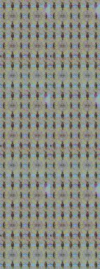 Düz Çiçek Elementleri Tasarımı. Asya tekstil tarzında. Çiçek desenli çizim. Gri renkli çiçekler. Raster illüstrasyonu. Renkli Bahar Teması çizim şablonu.