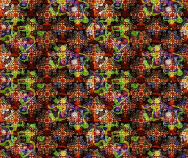 Çiçek. Taslak dekoratif arka plan, çiçek mandala. Kahverengi renklerde. Raster illüstrasyonu.