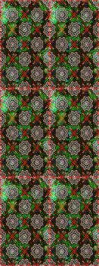 Renkli Bahar Temalı Kusursuz Arkaplan. Gri ve yeşil renkli çiçekler. Düz Çiçek Elementleri Tasarımı. Çiçekle kusursuz desen.