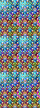 Mavi renkli çiçekler. Elle boyanmış suluboya resim çizimi çiçekler ve bitkiler.