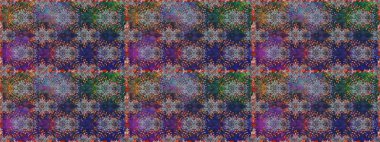 Düz Çiçek Elementleri Tasarımı. Sevimli çiçek raster deseni. Renkli Yaz Temalı Kusursuz Arkaplan. Gri ve kahverengi renkte çiçekler.