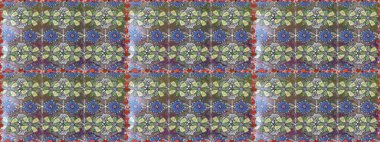 Raster düz çiçekleri pürüzsüz desen. Hediye ambalaj kağıdı, tebrik kartları, posterler ve pankart tasarımı. Gri ve nötr renkte çiçekler.