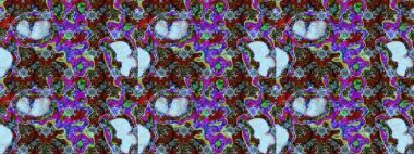 Çiçekli karalama şeklinde Raster çiçek deseni. Tarafsız renklerde bahar çiçekleri. Raster illüstrasyonu.