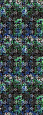 Çiçekli karalama şeklinde Raster çiçek deseni. Yumuşak, bahar çiçekli arka plan. Gri renkli çiçekler.