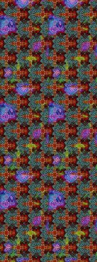 Çiçekli el çizimi çizimi deseni. Modern gösterişli mavi raster arka plan duvar kağıdı çizimi klasik çizgili iz sürme desenli çiçekler, çiçekli süsler.