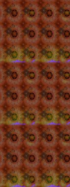 Arkaplan dokusu, duvar kağıdı, kahverengi renkli çiçek teması. Soyut etnik raster çizim kalıbı. Kabile sanatı boho baskısı, klasik çiçek arkaplanı.