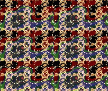 Çizim raster deseni. Güzel kumaş deseni. Çiçek arka planı.