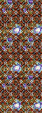 Çiçekli karalama şeklinde Raster çiçek deseni. Yumuşak, yaz çiçekli arka plan. Kahverengi renkte çiçekler.