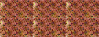 El çizimi dikişsiz sonbahar çiçekleri deseni. Doodle tarzı. Tekstil ve kapak tasarımı için mükemmel. Kahverengi ve turuncu renkli çiçekler. Renkli kahverengi ve turuncu pürüzsüz desen.