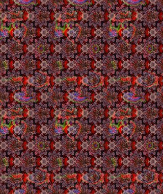 Çiçekli el çizimi çizimi deseni. Modern gelişim, siyah raster arka plan duvar kağıdı çizimi, klasik çizgiler, desenli çiçekler, çiçekli süsler..