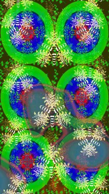 Raster illüstrasyonu. Güzel kumaş deseni. Bahar çiçekli güzel bir çiçek deseni..