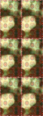 Kahverengi ve nötr çiçekli bahar çiçekleri. Motley illüstrasyonu. Küçük renkli çiçekler. Moda baskıları için zarif bir şablon. Küçük çiçekte şirin desenler.