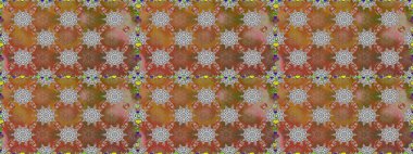 Raster Hip kumaş deseni. Kusursuz Vintage Çiçek Deseni.