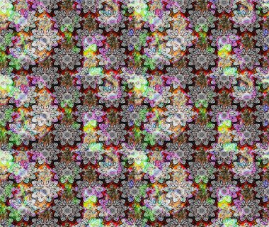 Eskiz arkaplan modeli. Suluboya, elle çizilmiş. Gri üzerine çiçekler. Raster stoku.