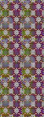 Raster illüstrasyonu. Gri ve kahverengi renkli çiçekler. Kusursuz çiçek deseni duvar kağıdı için kullanılabilir.