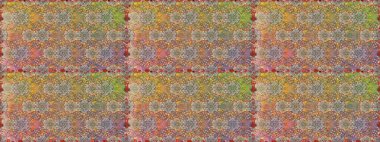 Kahverengi ve bej renkli papatyaların kahverengi ve bej renkleri. Raster illüstrasyonu. Kahverengi ve bej renklerde.