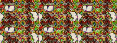 Çiçek yeşili eskiz deseni. Raster çiçek izi. Klasik taslak çizimi.