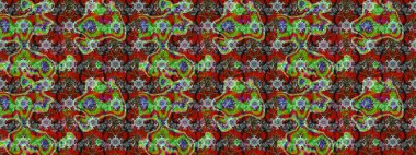 Çiçeksel fantezi tasarımı ve parlak bir arka plan çizimi. Renkli Bahar Teması eskiz kalıbı. Düz Çiçek Elementleri Tasarımı.