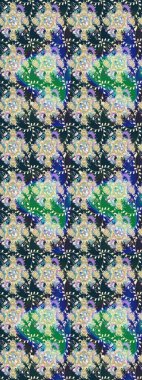 Mavi renkte güzel çiçekli eskiz deseni, suluboya çiçek deseni, duvar kağıdı, kart ya da kumaş için fayanslı. Raster..